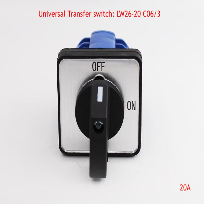 Universal Transfer Switch LW26-20 C06 3 Two-speed Three-Section Six-wire 6P Power Cut-off Path Six in And Six Out