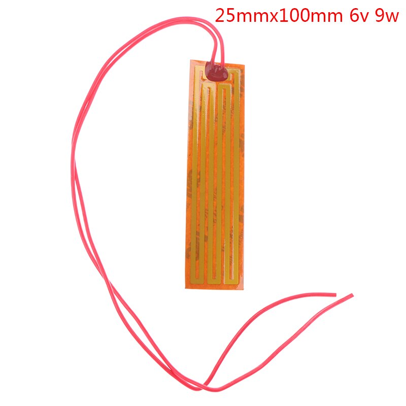 5/12/24V Pi Verwarming Film Plaat Polyimide Elektrische Verwarmde Panel Pad Mat Lijm: 6