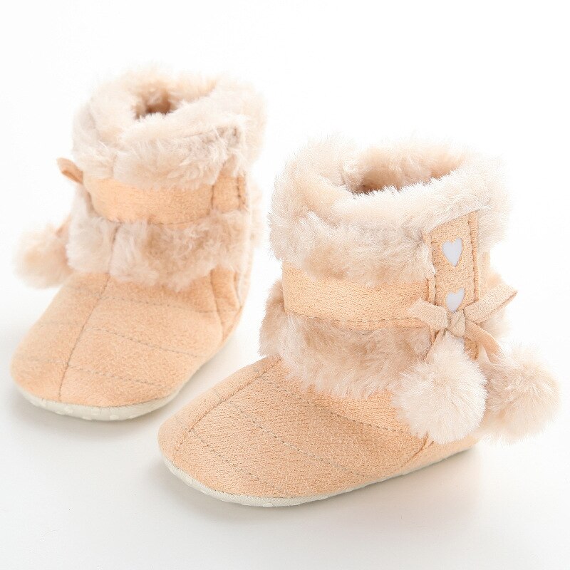 Dogeek Baby Schoenen Winter Outdoor Snowboots Voor Baby Meisje Jongen Baby Schoenen Peuter Schoenen Warme Mooie Meisje Laarzen Zapatos: Beige / 0-6 Months(11cm)