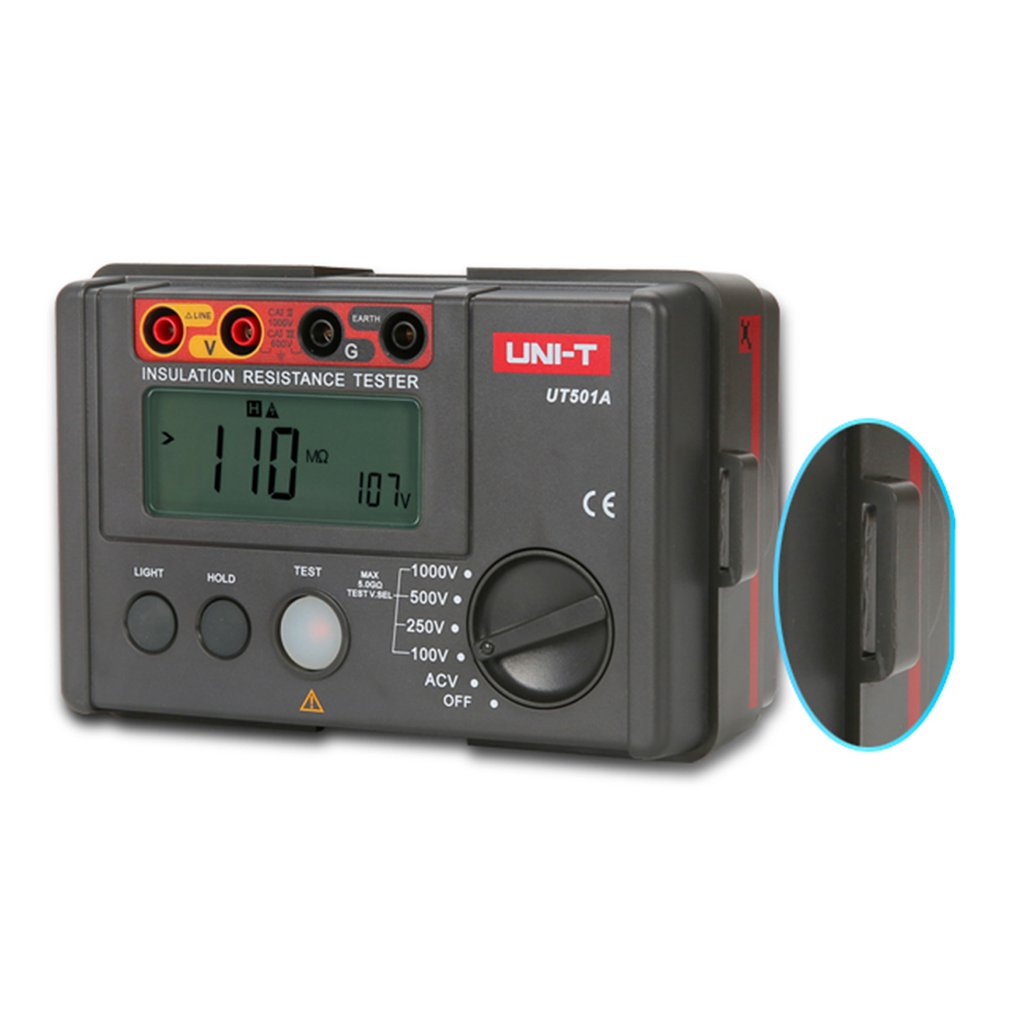 UT501A Insulation Resistance Meter Earth Voltage Meter Megohmmeter Voltmeter Insulation Resistance Tester