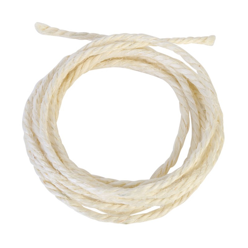 Cuerda Sisal Natural para rascador para gato de 3/5M, juguetes para hacer bricolaje, escritorio, silla, patas, cuerda para atar Material para gato, afilar garra