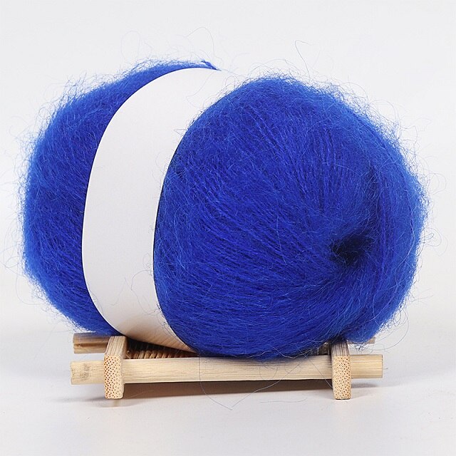 25G Zachte Dunne Mohair Garen Voor Breien Trui Fijne Pluche Wol Haak Garen Hand Geweven Garen Fiber Licht effen Kleur: 10