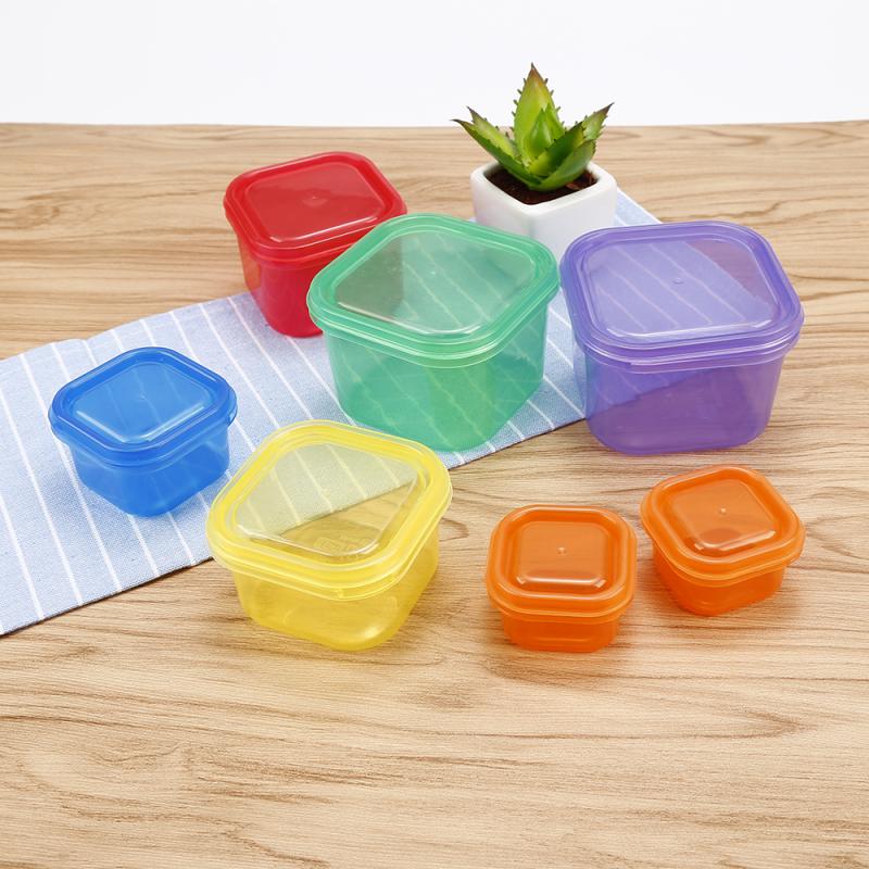 Container Voedsel 7Pcs Plastic Transparante Draagbare Voedsel Contai... – Vicedeal