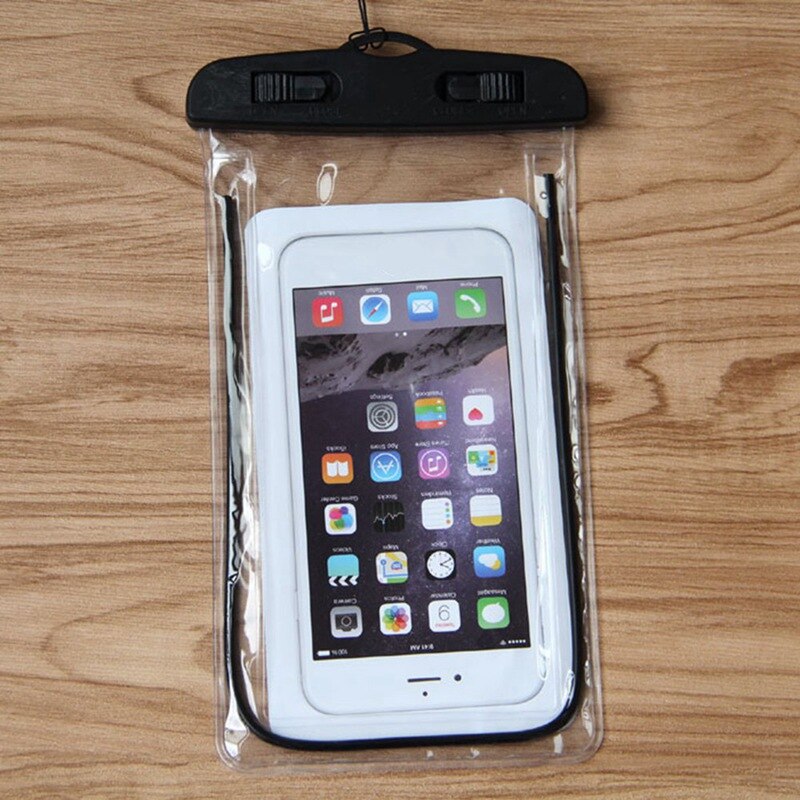Outdoor Waterproof Phone Bag Luminous Universal Mobile Phone Case For iphone Swimming Surfing With Neck Strap