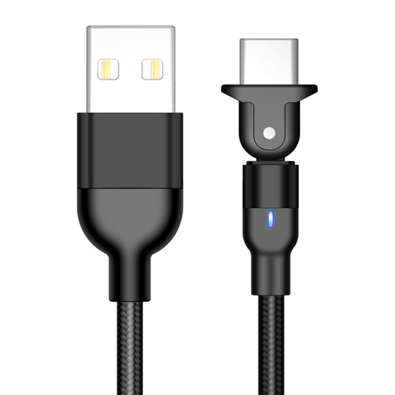 180 grad Magnetische USB Kabel Schnelle Lade Micro/Typ C USB Kabel 180 ° Magnetic Charging Kabel 3A Schnell gebühr Für Handy