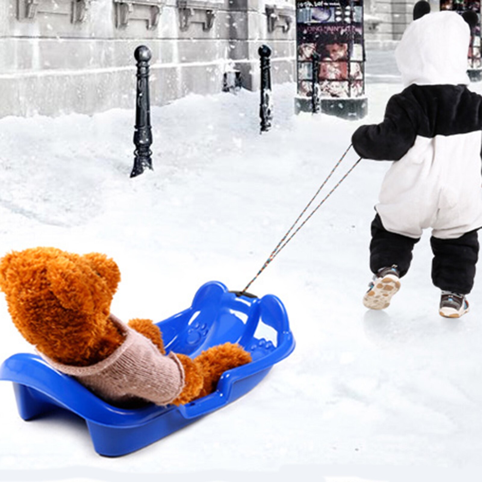 Outdoor thickened plastic sand grass sledge outdoor winter sports snow sled snowboard