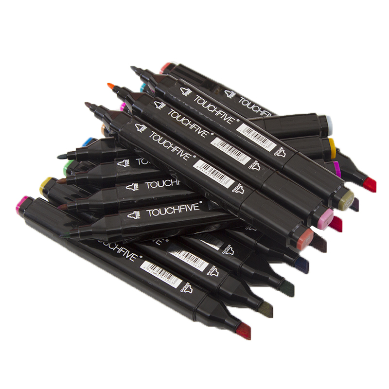 Touchfive Markers 12/24/30/40/60 80/168 Colors For Draw/Sketching/Alcohol/Dual Tip/Marker Sketchbook Artist Supples