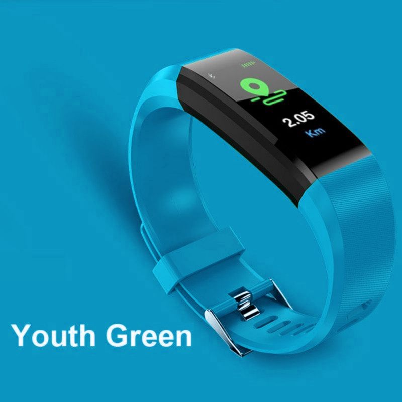 Armband Sport Bluetooth Polsbandje Hartslagmeter Horloge Activiteit Fitness Tracker Smart Polsband Fitness Band: green