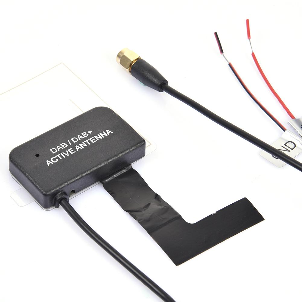 12V Glass Mount Car DAB Digital Radio Patch Aerial Antenna Adhesive Transparent Built-in Antenna European Car Accessories