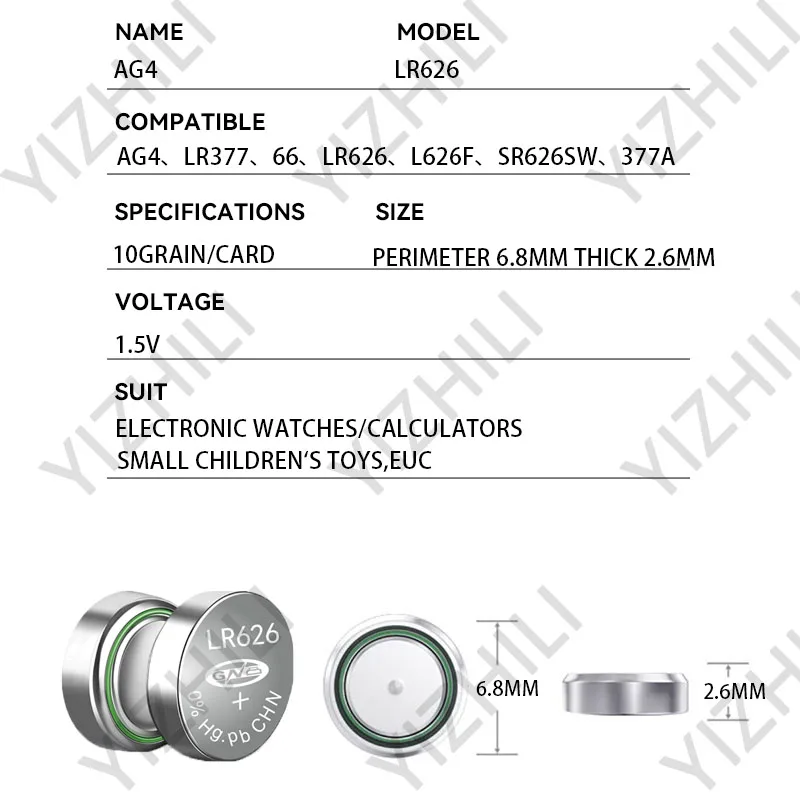 1.55V AG4 LR66 377 LR626 L626F SR626SW 377A 100% oryginalny przycisk baterii do zegarka elektroniczny zegar ruch prezenty