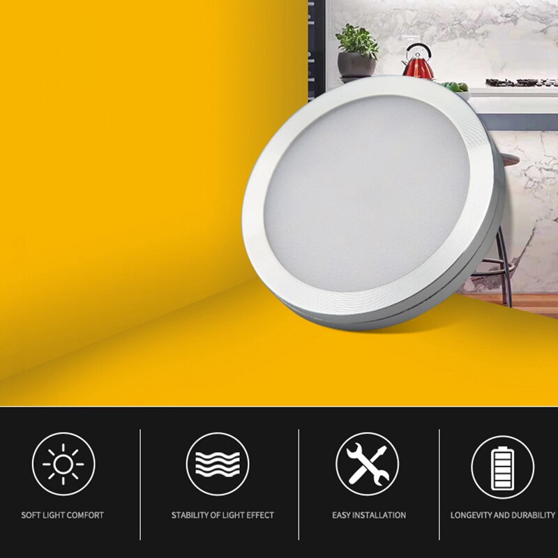6 Pcs 12V 3W Interior LED Spot Light Energy-Saving With Car Charger Switch Set For Campers Van Caravan Motorhome