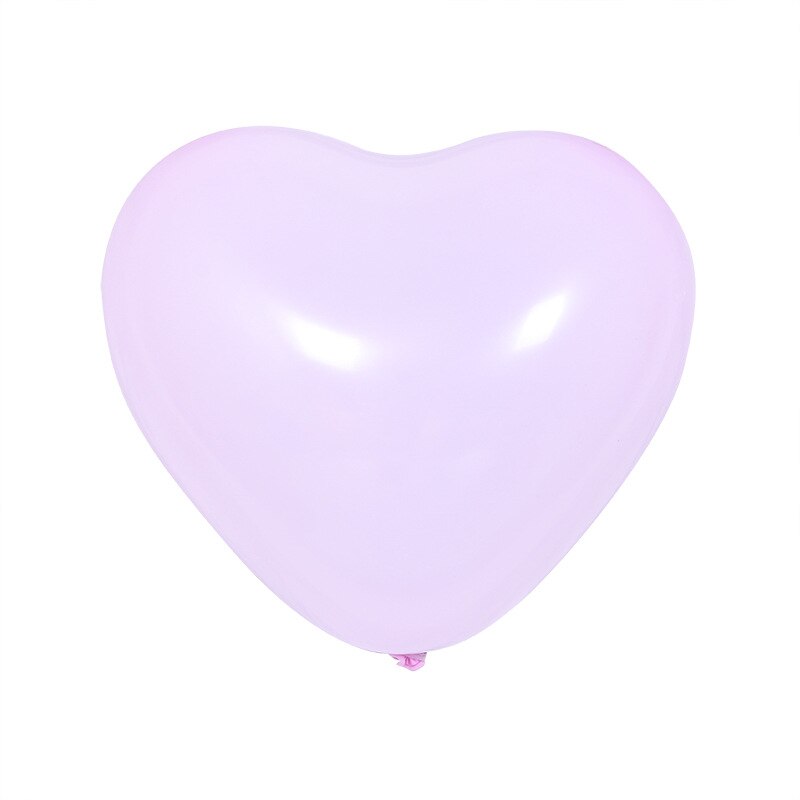 10 stk 12 tommer hjerteballoner macaron farver latex balloner matte farver balloner fødselsdagsfest indretning bryllupsindretning puste global: Lilla