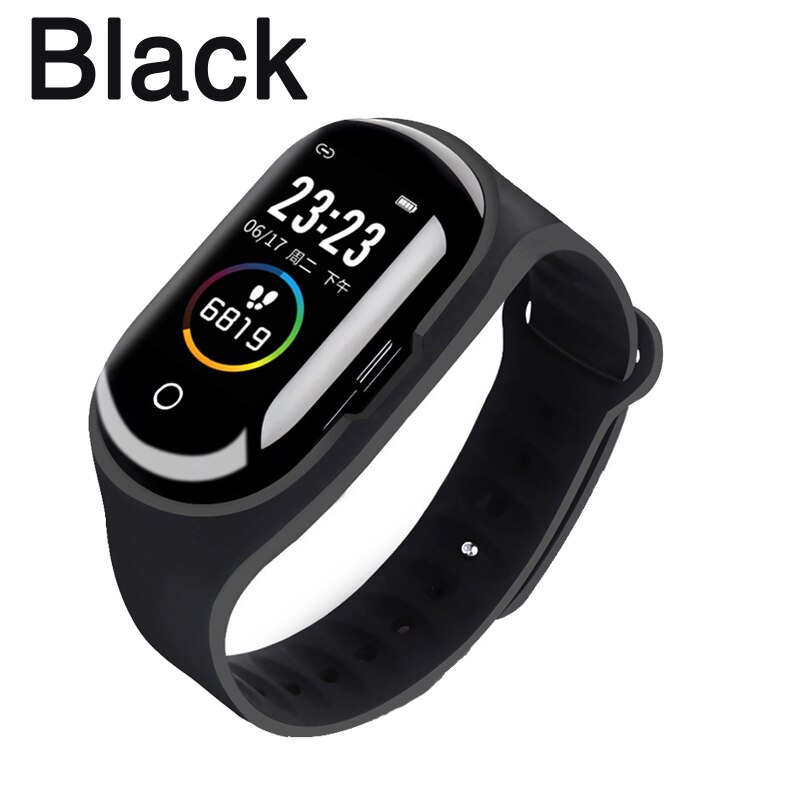 Smart Horloge Met Bluetooth Hoofdtelefoon M1 Draadloze Koptelefoon Oordopjes Wearbuds 2 In 1 Smartwatch Armband Tws Oordopjes Headset: black