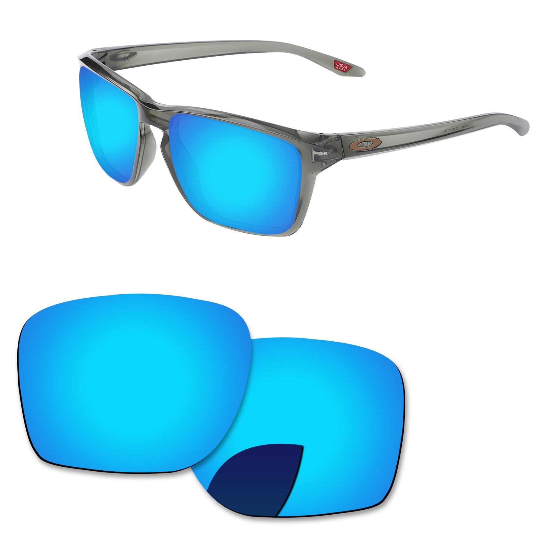 Alphax Vervanging Lenzen Voor Oakley Sylas OO9448-Zonnebril Gepolariseerde-Meerdere Opties: Ice Blue