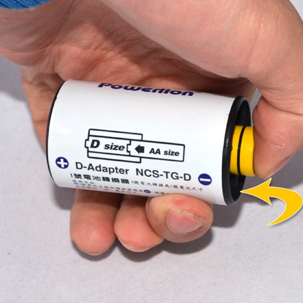 Aa till storlek d batteriadaptrar omvandlare fall switcher plast parallell