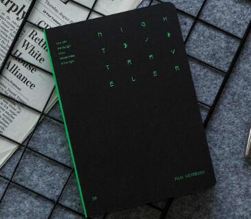 Youpin Kinbor Wandelaar Serie B6 Notebook Kan Worden Geschreven Platte Op 180 Graden Vier Binnenpagina 'S Kantoor Schrijven Notebook: Black