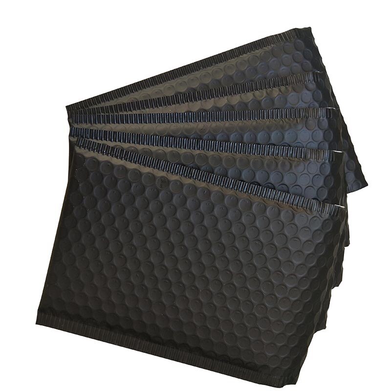 60Pcs 150 x 180mm Matte Black Bubble Envelopes Bags Mailers Padded Envelope with Bubble Mailing Aluminum Foil Bags