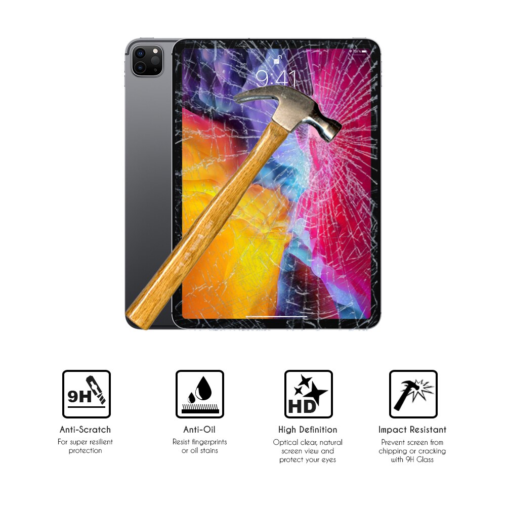 Gehärtetem glas Tablette Schutz für Apfel iPad Profi 12,9 )