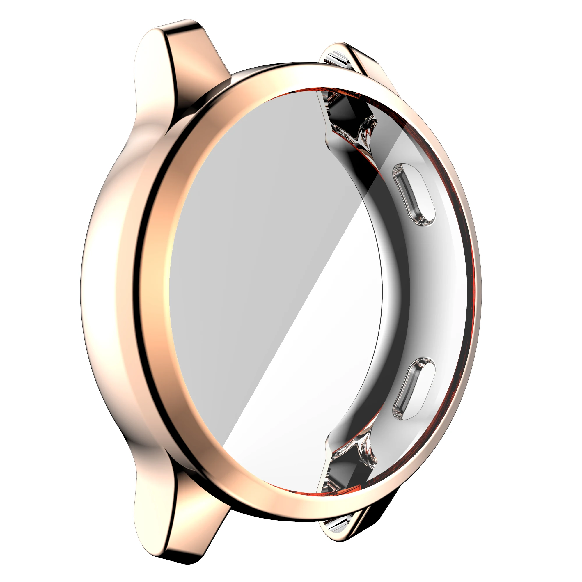 Protector Case For Garmin Venu 2 / 2S /2Plus /Garmin Venu 3 3S For Garmin Vivoactive 4S 4 /Garmin active4 Screen Protector Cover: XXL / Rose Gold