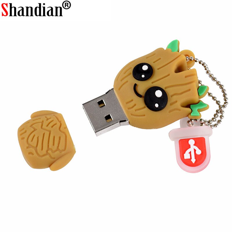 SHNADIAN del fumetto Bello Groot usb flash drive disk super heros memory stick Pen drive 4gb 8gb 16gb 32gb 64gb Creativo pendrive