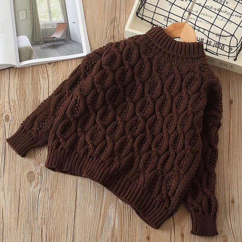 Wintertrui voor meisjes, jongens, baby's, kinderen, warme coltrui, gebreide trui, trui, tops, bovenkleding  s10092