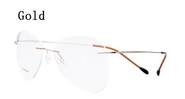 Montuur van titaniumlegering voor piloten met bijziendheid, transparant, voor dames en heren, met geheugen, benen en bijziendheid,  r5: 3