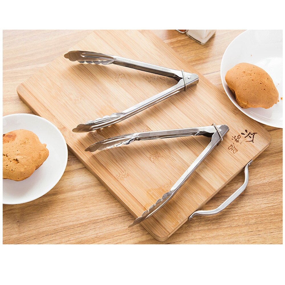 Rustfrit stål kage brød klip mad grill bøf tang madlavningsværktøj picnic køkken tang grill klip