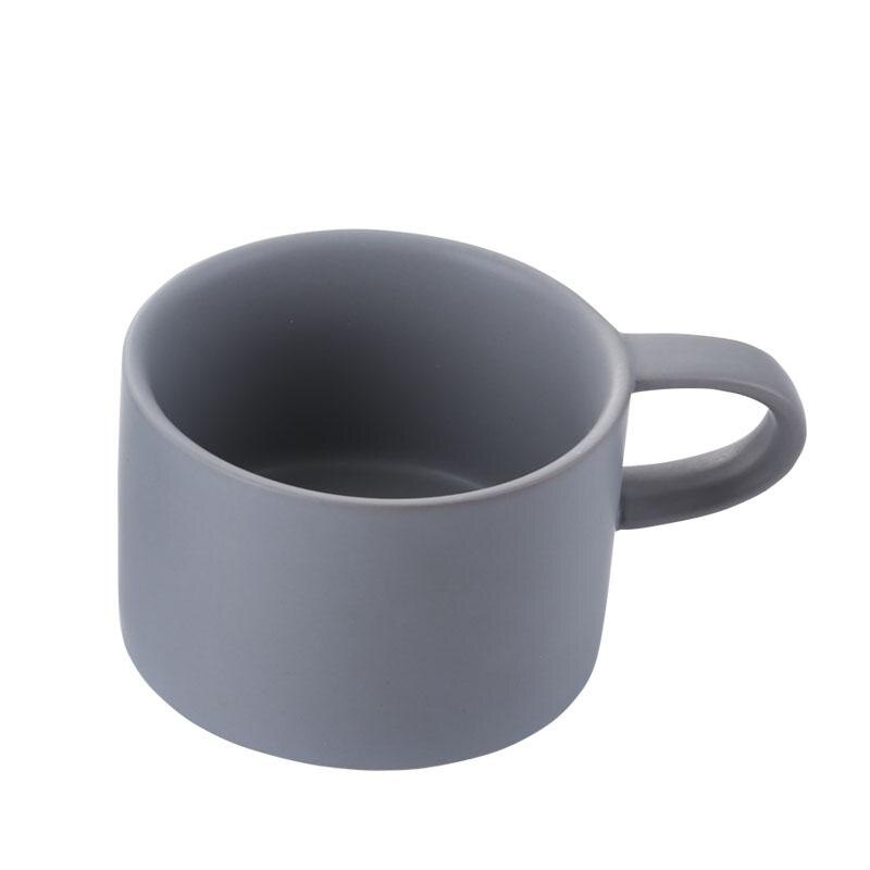Tasse à café en céramique givrée | Macarons simples cintrés de Style japonais, tasse de petit déjeuner, tasse des amoureux: A