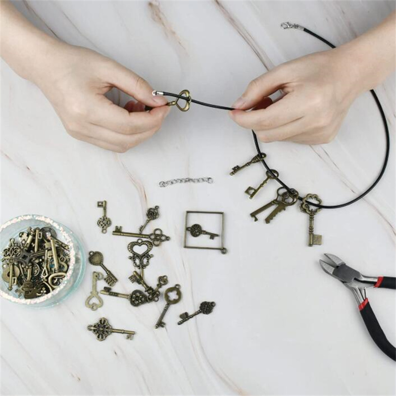 10/20/50 Uds. Colgante de collar de cordón de cadena de cuerda de hilo encerado de cuero colorido para manualidades de joyería de cuerda con cierre de langosta hecho a mano