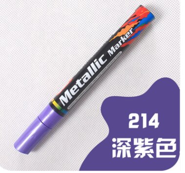 1 kpl öljypohjainen maali metalli markkeri kynät sharpie 3.0mm kulta hopea keraaminen kivi lasi posliinimuki puu kangas kangasmaalaus: Tumma violetti