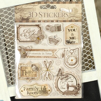 Diy 3d klistermærker scrapbog materiale metal cameo ramme sommerfugl blomst klistermærke fil album journalisering dekoration hobby håndværk: 14016