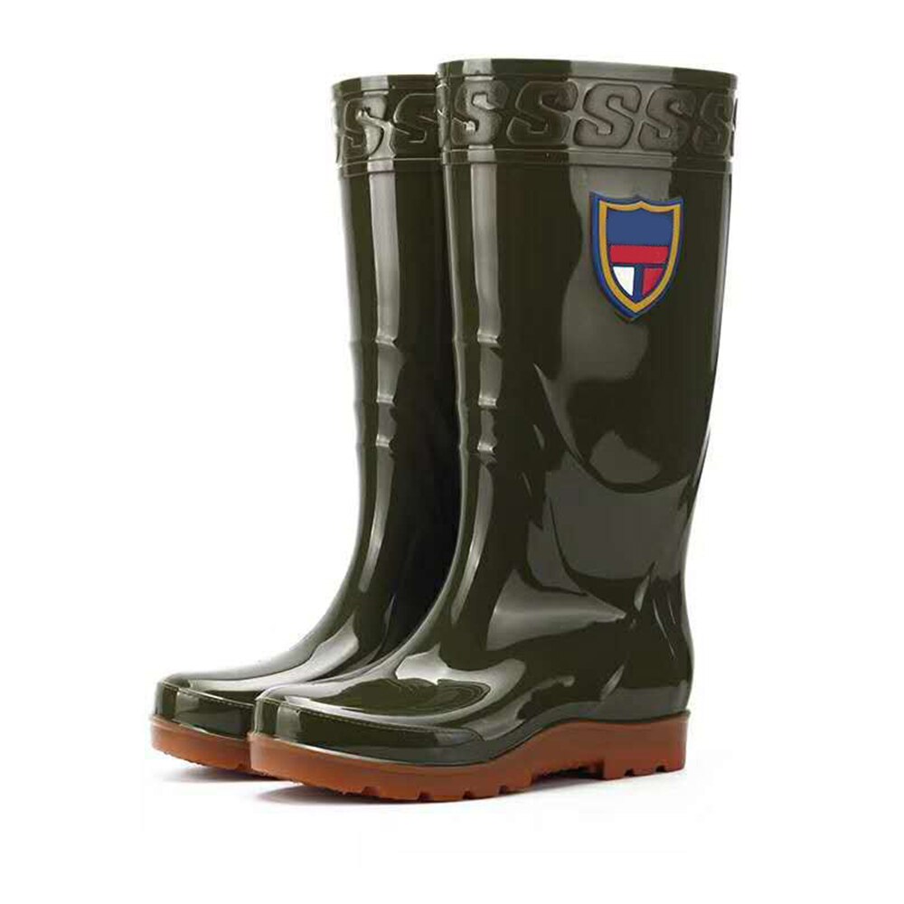 Mannen Rubber Schoenen Regen Laarzen Outdoor Waterdichte Voor Mannelijke Dikke Zool Ademend Praktische: JL40