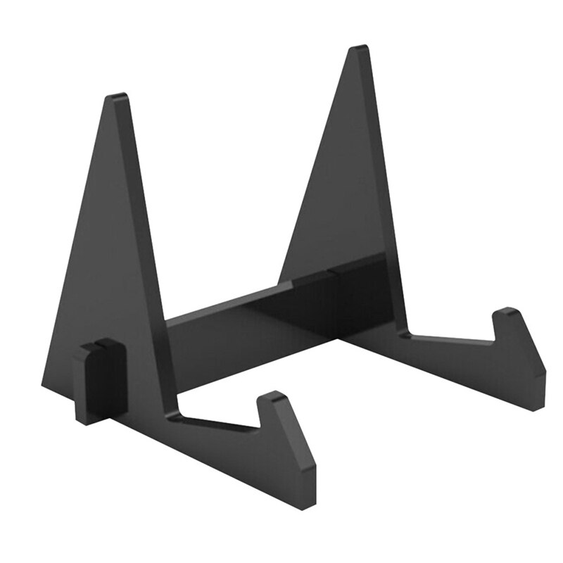 Tablet Book Display Stand Acrylic Photo Frame Brochure Artwork Holder Organizer Carrier GDeals: black