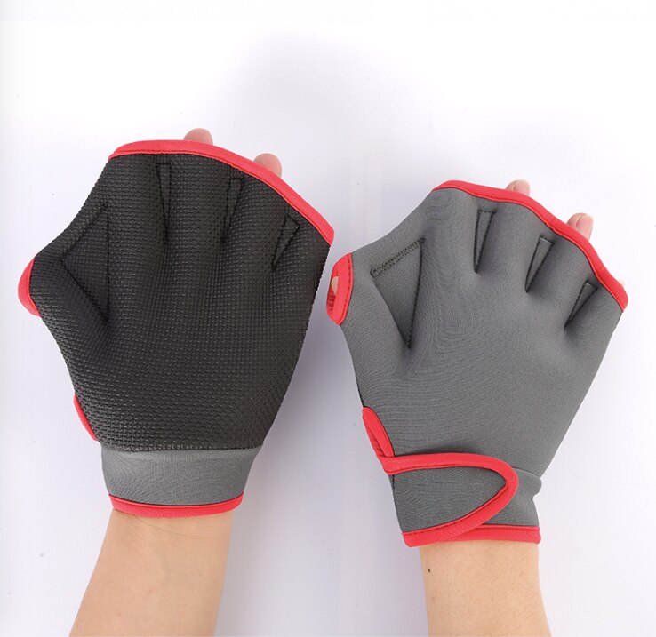 Zwemhandschoenen zwemvliezen waterhandschoenen snorkelen surfen volwassenen kinderen zwemmen vingerloos