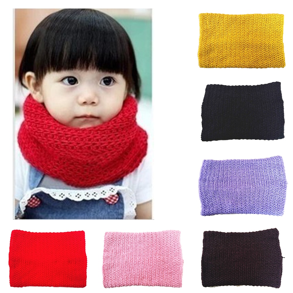 bébé hiver écharpe pour garçons filles brossé tricot cou plus cercle enveloppement bébé bénitier boucle Snood châle écharpe unisexe