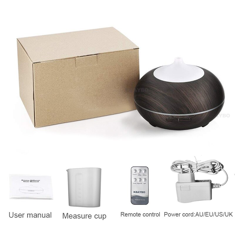 Kbaybo Etherische Olie Aroma Diffuser Ultrasone Luchtbevochtiger Koele Mist Maker Aromatherapie Airconditioning Fogger Voor Thuis 300Ml