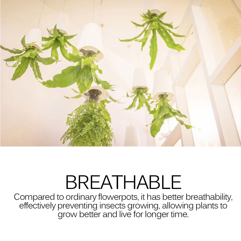 Sky Garden Flower Pot Inverted Aerial Plastic Hanging Pot Orchid Pot Upside Down Small Flower Pot Inverted Planter