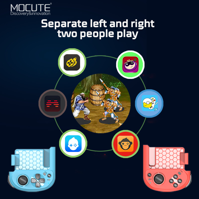 Mocute 061 Gamepad Draadloze Bluetooth Links Rechts Split Game Controller Type-C Gaming Draagbare Joystick Gamepads Voor Android-Pc
