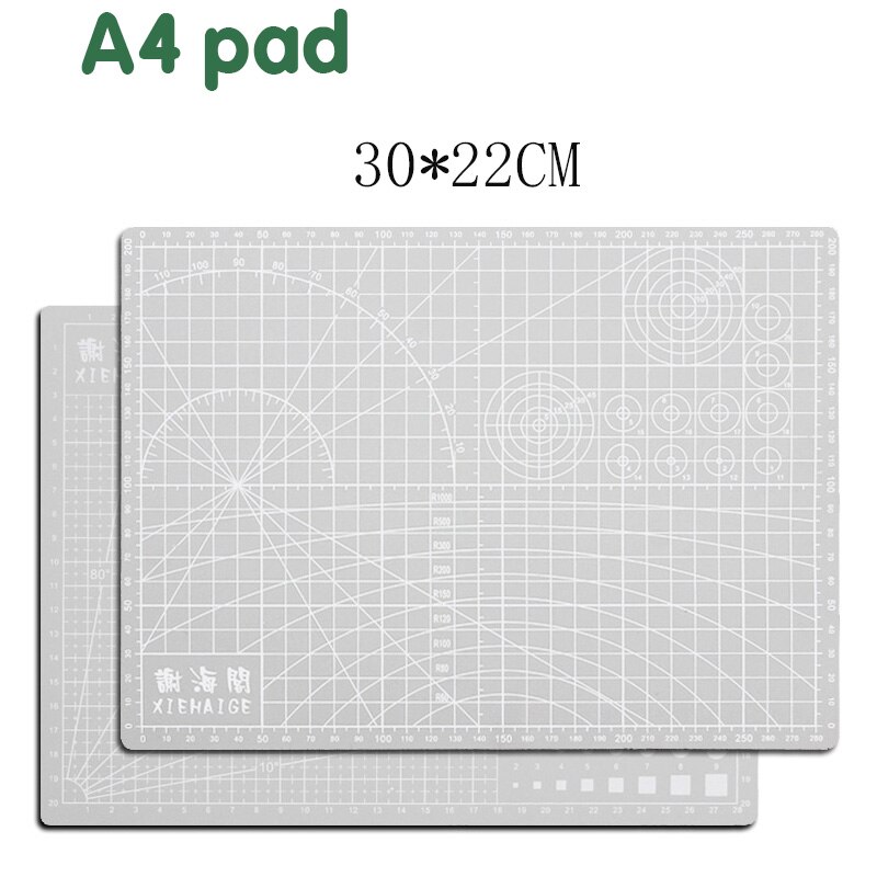 A4 Cutting Board Pad Patchwork Pad 30 * 22cm Cutting Pad Patchwork Tool Manual Diy Tool Double-sided Automatic Repair Carving: light grey