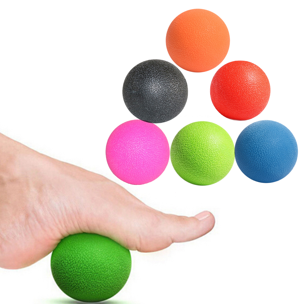 1 stk 6 farver lacrosse massagebold til myofascial frigivelse fitnessterapi gym slappe af træning hockeybold til yoga