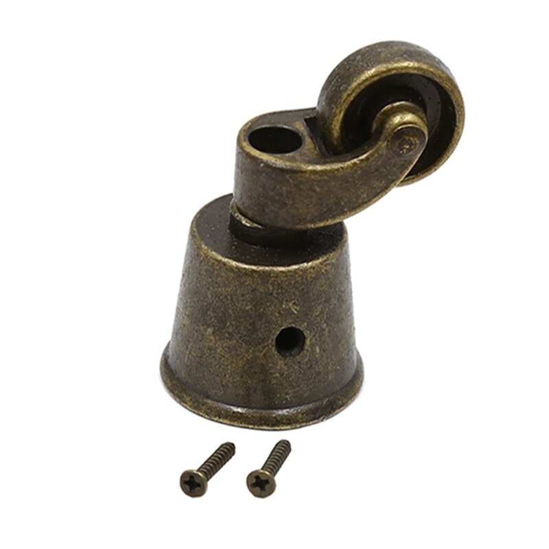 Ruote per mobili in bronzo antico Vintage ▾ europeo puleggia muta in lega di zinco puleggia universale accessori per ruote per sedie a rotelle