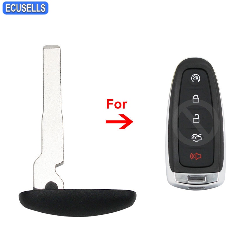 Replacement Uncut Blade Smart Bank Key Insert Emergency Key Small Key Fob For Ford C-max Edge Explorer Flex Focus Escape