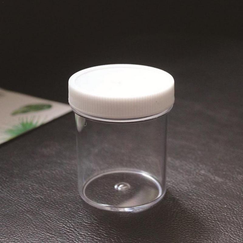 120ml super opbergdozen voor pluizige slijm, doe-het-zelf plastic kleur plasticine, doorzichtige bakjes, lijm, stopverf, schuimballen, opbergdozen