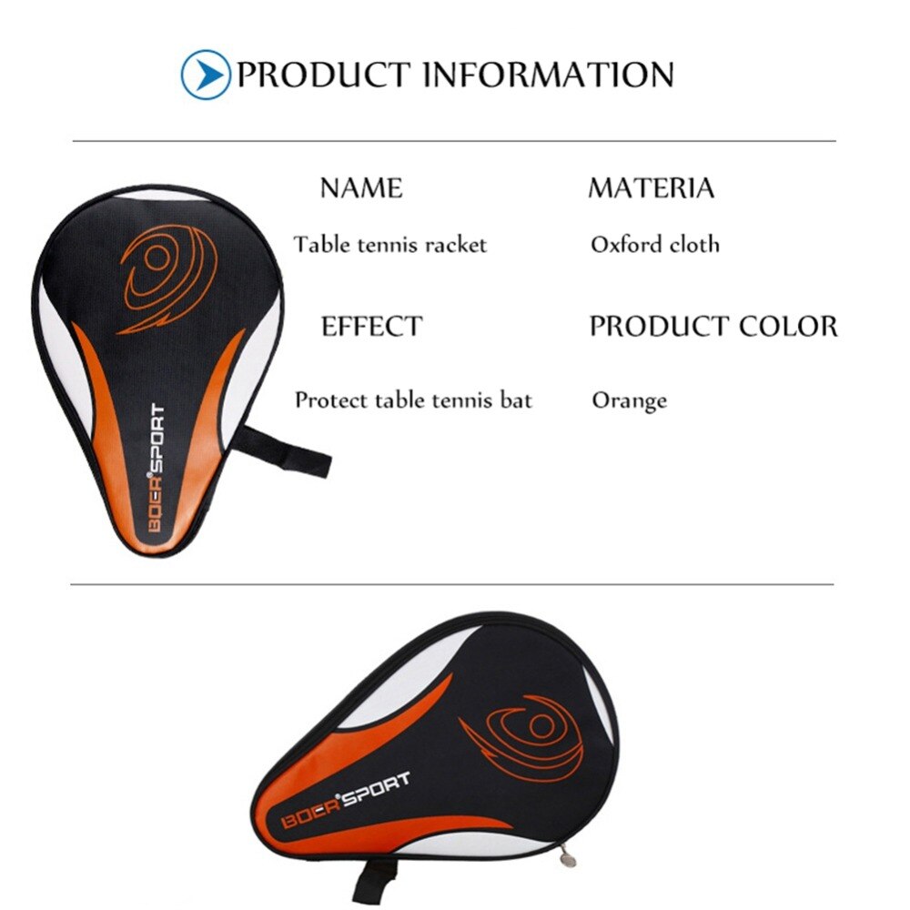 Newly Waterproof Table Tennis Racket Paddle Table Tennis Racket Hoist Racket Sports Bag Portable Boer Table Tennis Racket Bag