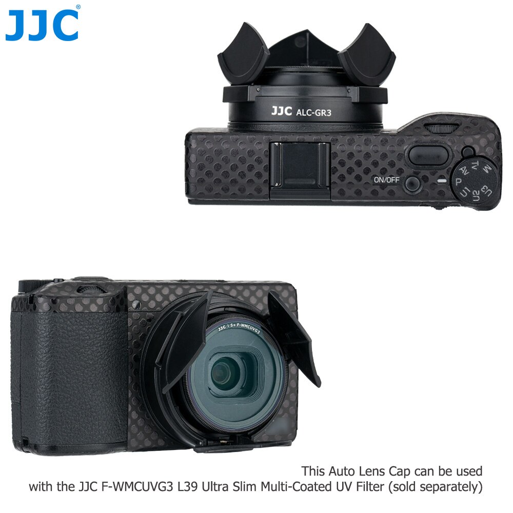 JJC-Tapa de lente automática para cámara Ricoh GR III GR3 GR IIIx GR3x, soporte Protector, accesorios de fotografía