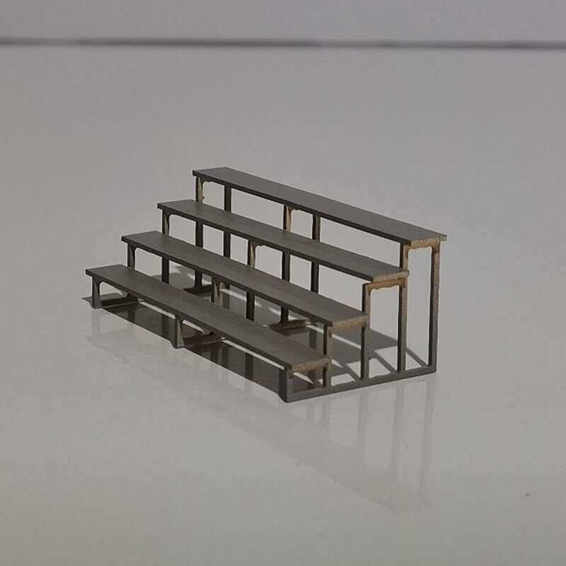 1:64/ 1:87 Schaal Diy Model Miniatuur Outdoor Tribune Zetel Model Speelgoed