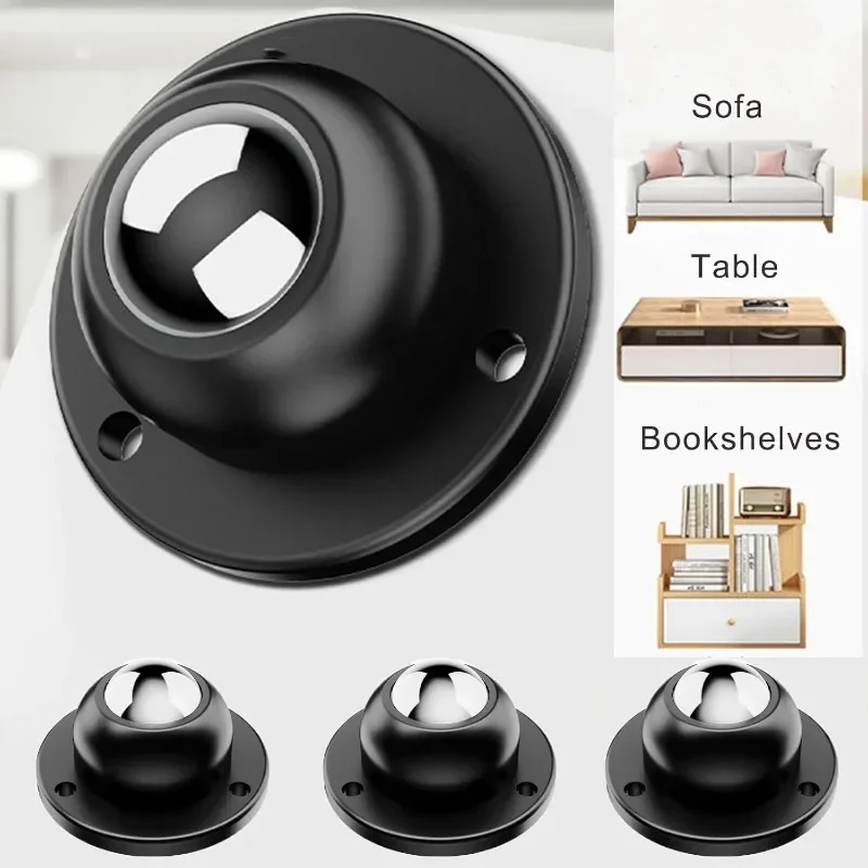 20/1x Self Adhesive Caster Wheels Universal 360° Pulley Rotating Wheels Swivel Casters Wheel Sticky Pulley Box Roller Cabinet