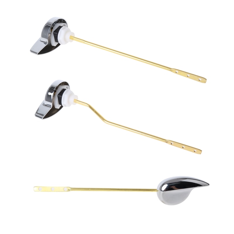 Front/Side Straight Rod/Side Curved Rod Old-fashioned Toilet Copper Rod Handle