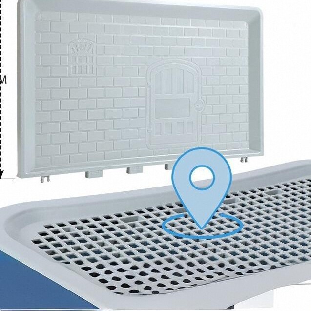 Large Indoor Dog Toilet High Walls Pet Potty Training Dog Urinal Toilet Anti Stepping Puppy Litter Box with Grid Pets Supplies