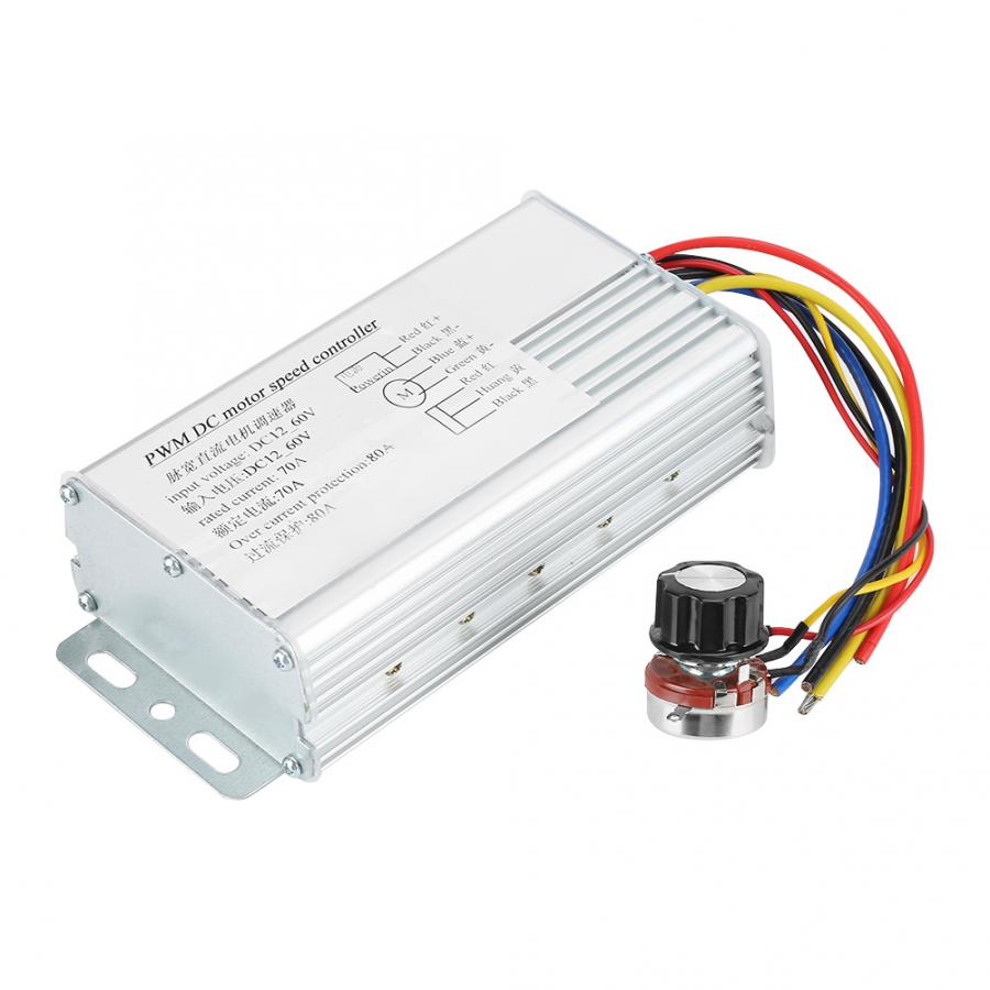 4000W Dc Motor Controller Pwm Motor Speed 12V-60V 70A Verstelbare Drive Control Motor Speed Controller regulator Driver